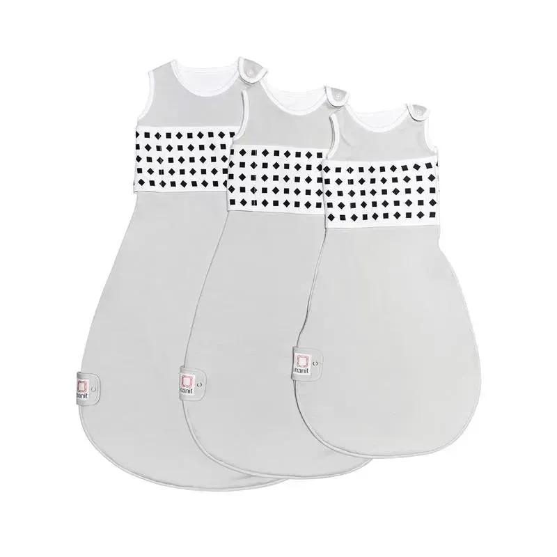 Nanit - Breathing Wear Sleeping Bag, 100% Cotton Baby Sleep Sack. 3-6 Months, Pebble Grey - Image 5