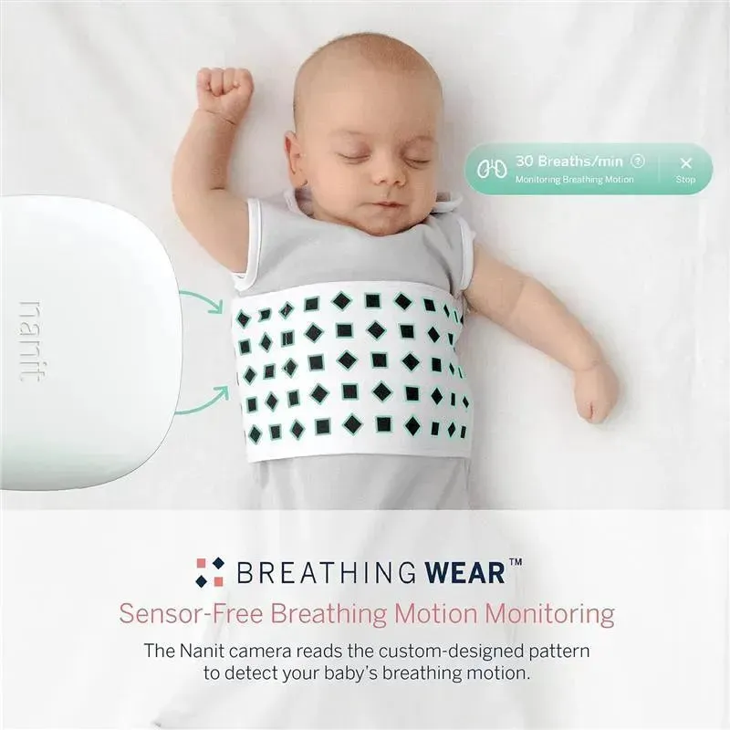 Nanit - Breathing Wear Sleeping Bag, 100% Cotton Baby Sleep Sack. 3-6 Months, Pebble Grey - Image 6