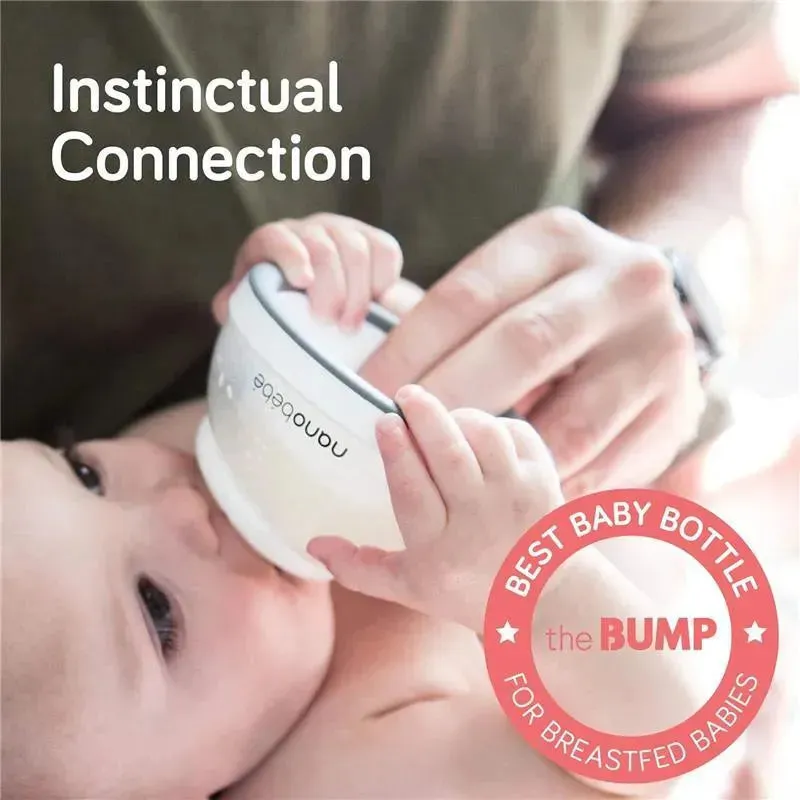 Nanobebe - Breastmilk Bottle 3Pk, Teal - Image 2