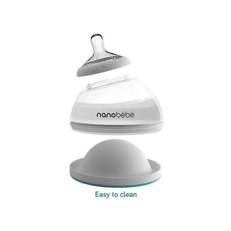NanoBebe - Breastmilk Bottle, Teal, 5 oz - Image 2