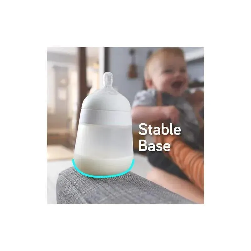 Nanobebe - 2Pk Silicone Baby Bottle, Gray, 9Oz - Image 6