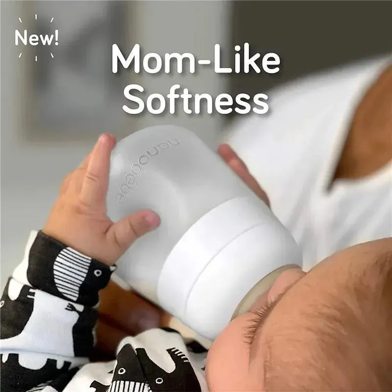 Nanobebe - 2Pk Flexy Silicone Baby Bottle 9Oz, Teal - Image 8