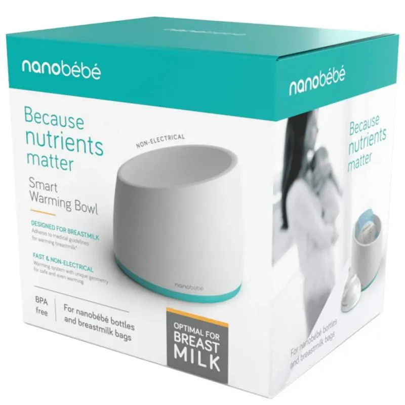 Nanobebe - Breastmilk Bottle Warming Bowl, Teal - Image 3