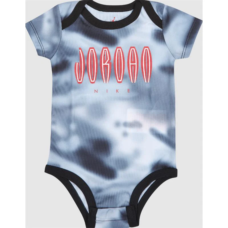 Nike Baby 3Pk Set Bodysuit + Hat + Booties Black 0/6M