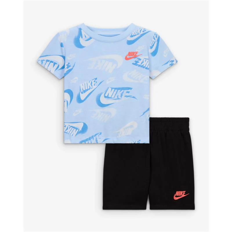 Nike Baby - Boy On The Move Printed Tee And French Terry Shorts Set