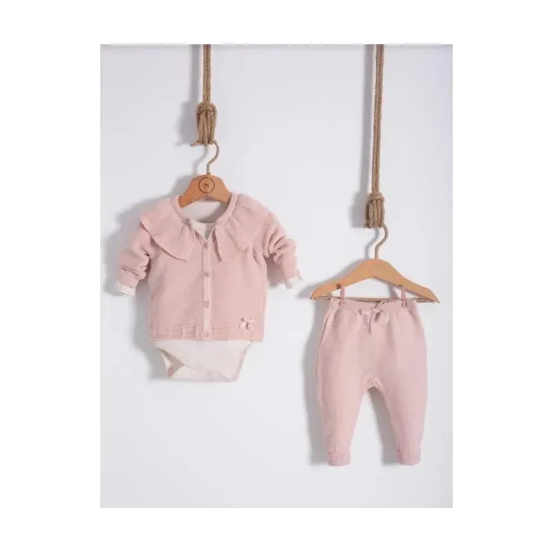 Nipperland - Baby Knitted Outfit Powder Pink