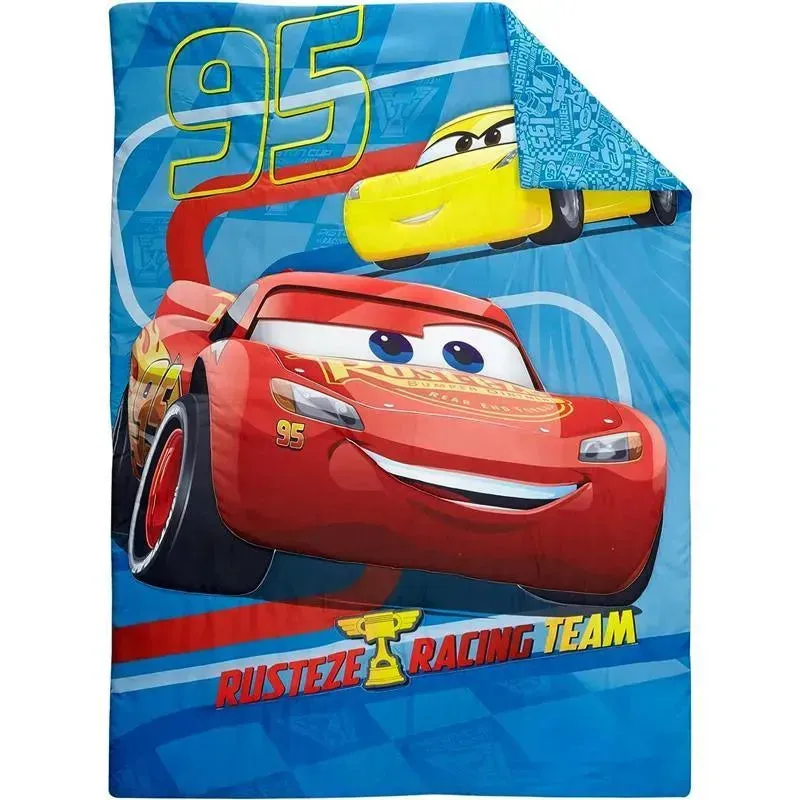 Nojo - 4Pk Disney Cars Racing Team Toddler Bedding Set - Image 2