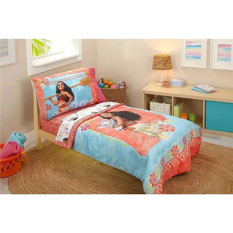 Nojo - 4Pk Disney Moana Toddler Bedding Set