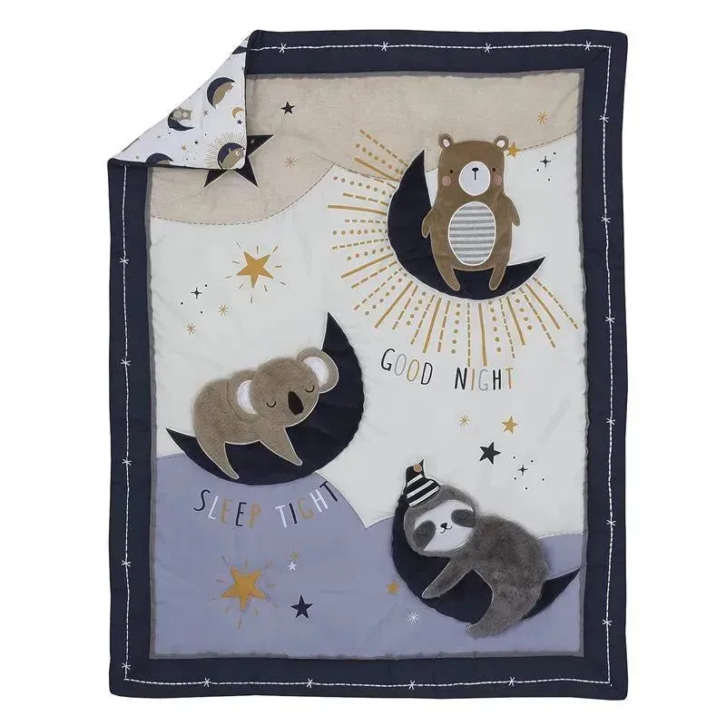 Nojo - 4Pk Goodnight Sleep Tight Crib Bedding Set - Image 2