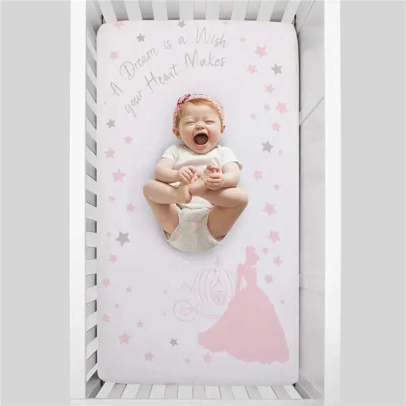 Nojo - Disney Princess Enchanting Dreams Fitted Crib Sheet - Image 3