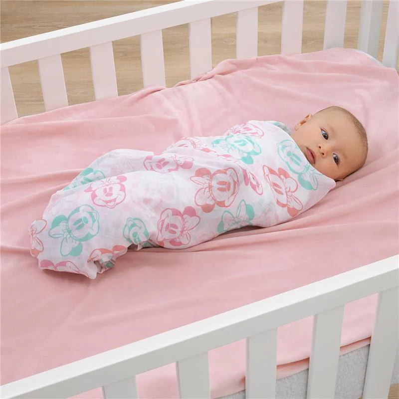 Nojo - Minnie 3 Pk Printed Muslin Swaddles - Image 8