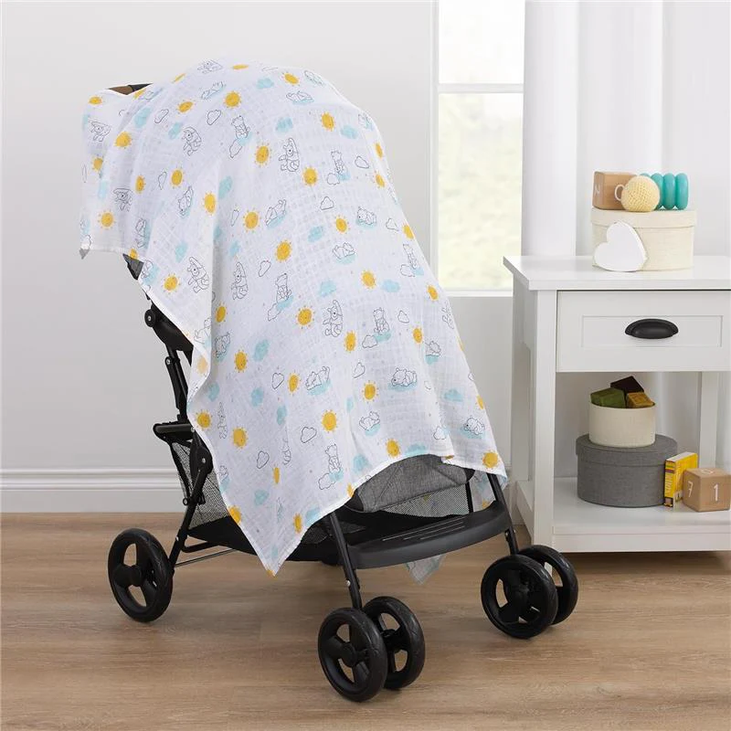 Nojo - Pooh 3 Pk Printed Muslin Swaddles - Image 4