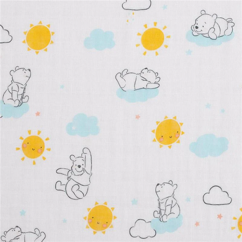 Nojo - Pooh 3 Pk Printed Muslin Swaddles - Image 6