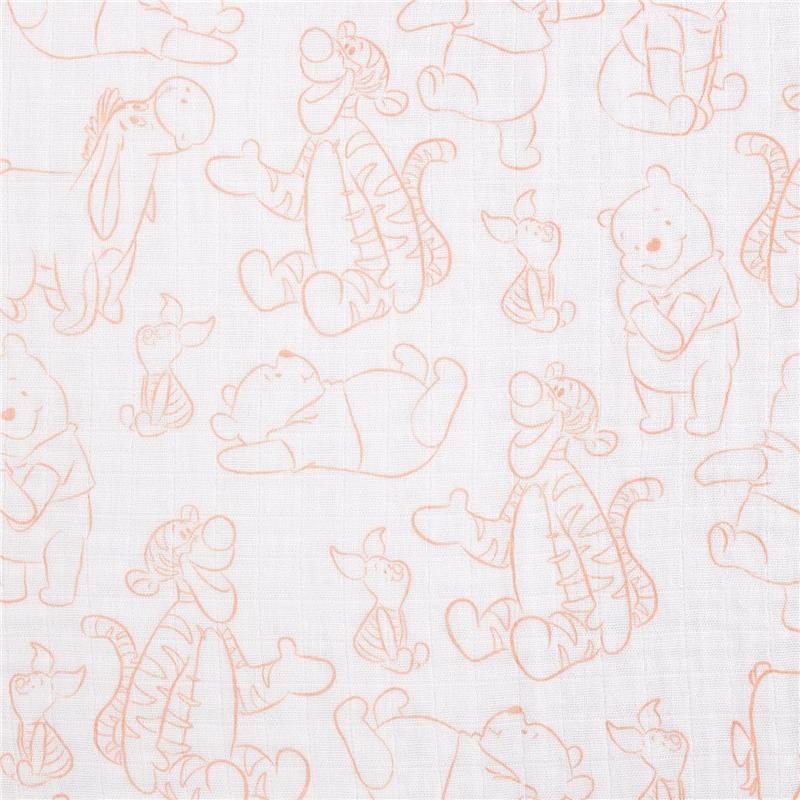 Nojo - Pooh 3 Pk Printed Muslin Swaddles - Image 9