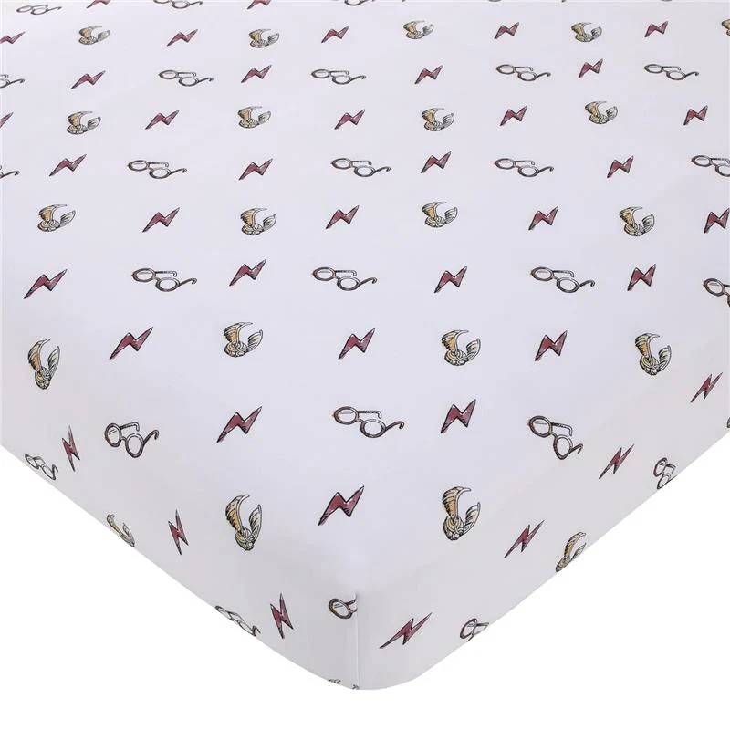Nojo - Warner Brothers Harry Potter Lighting Bolt Crib Sheet