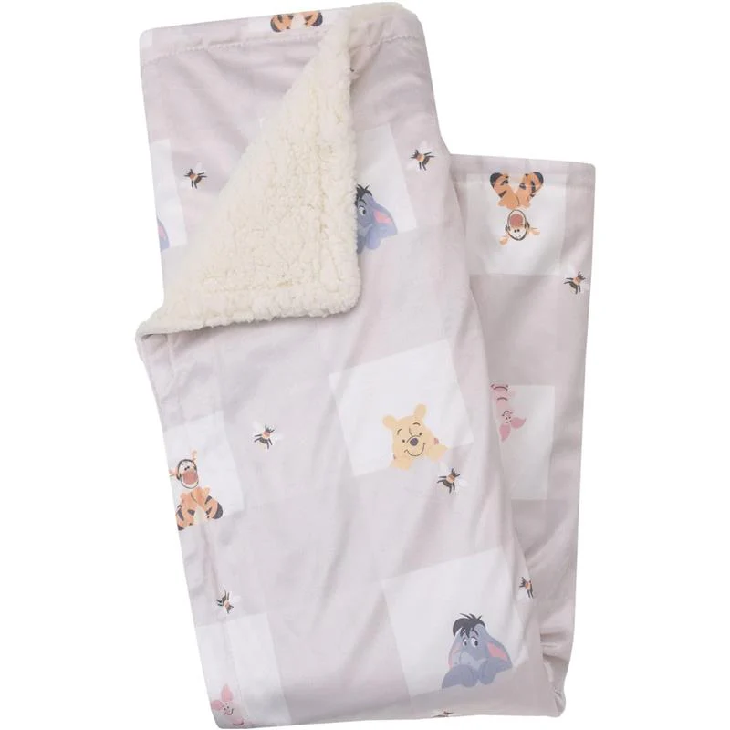 Nojo - Winnie The Pooh Hugs & Honeycombs Baby Blanket - Image 3