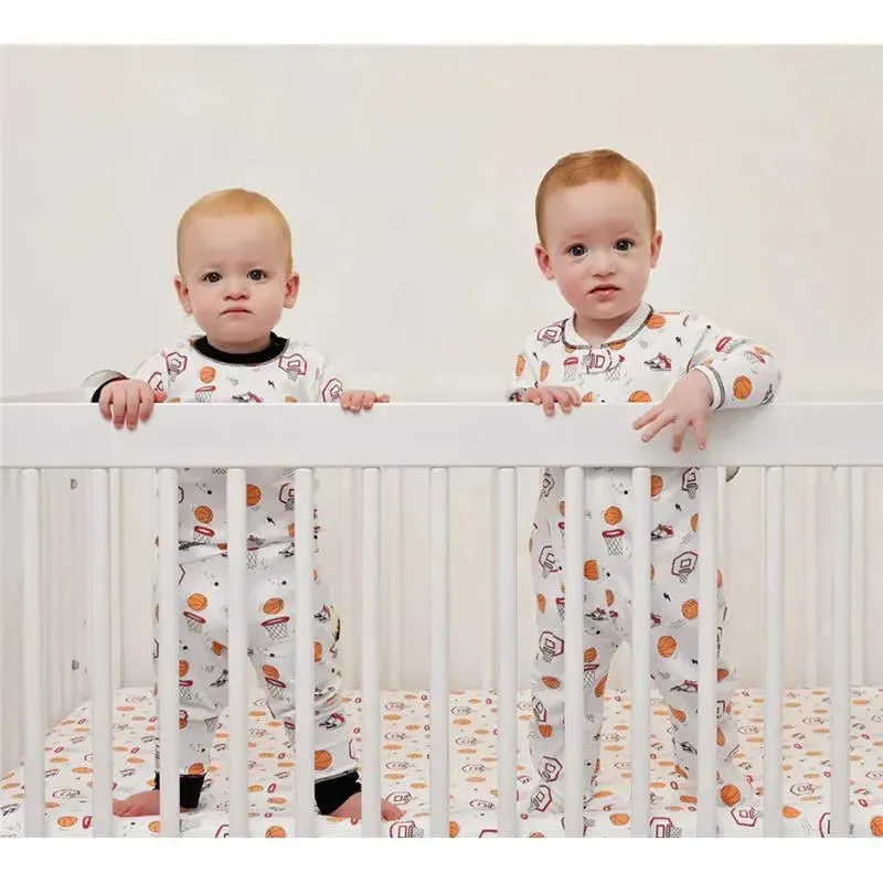 Noomie - Baby Basketball Court Zipper Footie - Image 2