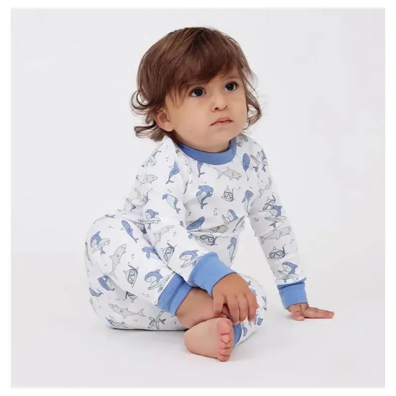 Noomie - Baby Boy 2Pk Pj Surfing Sharks - Image 2