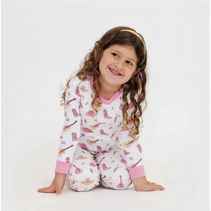 Noomie - Baby Girl Country Music Long Sleeve Pajama Set - Image 2