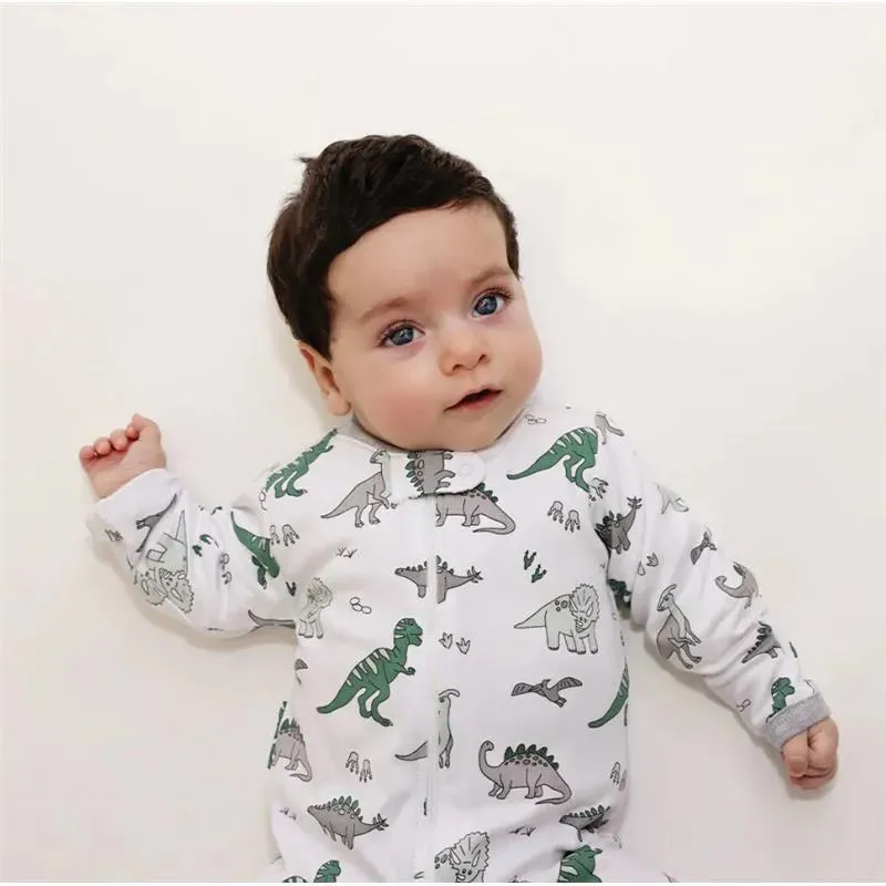 Noomie - Dinosaurs Zipper Footie