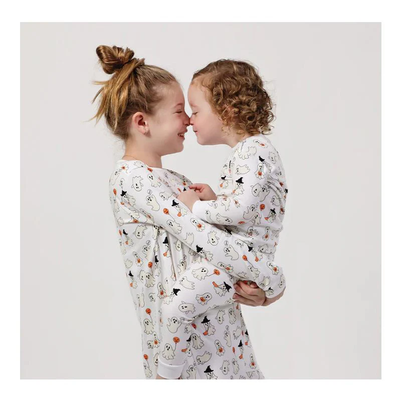 Noomie - Happy Ghosts Long Sleeve Pajama Set - Image 2