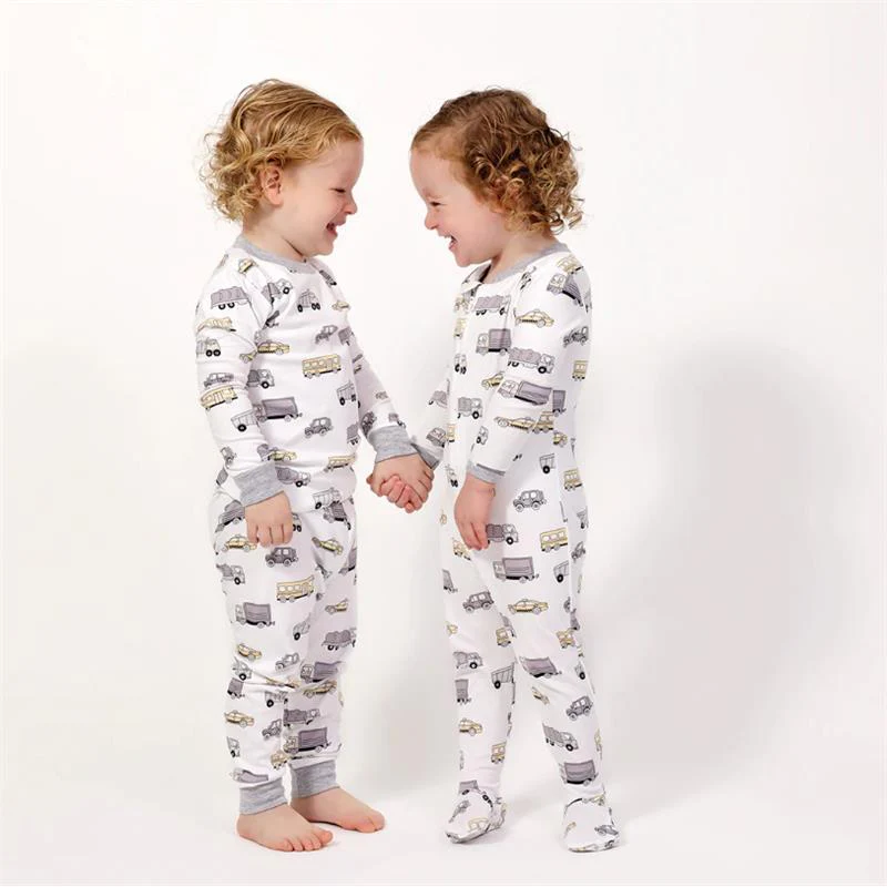 Noomie - Two Piece Transportation Long Sleeve Pajama Set