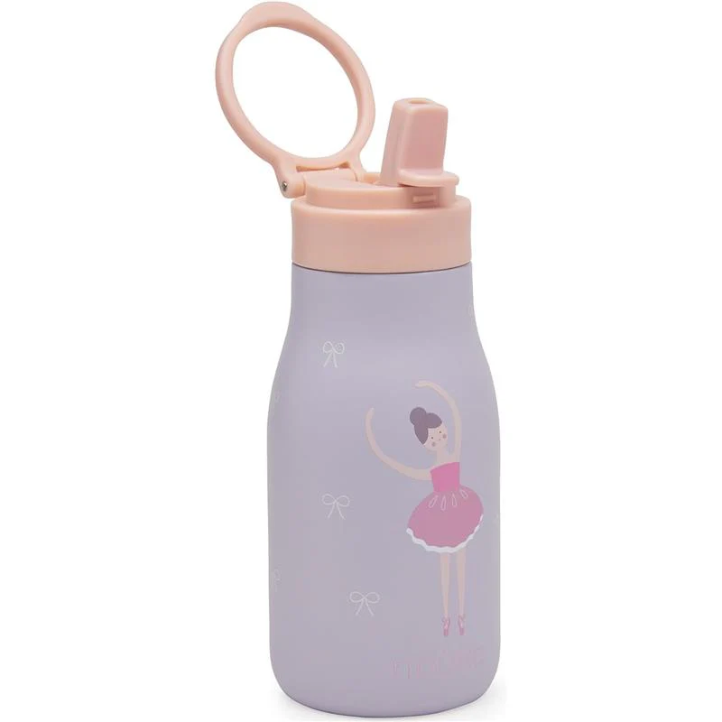 Nouka 10 oz Insulated Stainless Steel Kids Water Bottle, Fleur the Ballerina - Image 7
