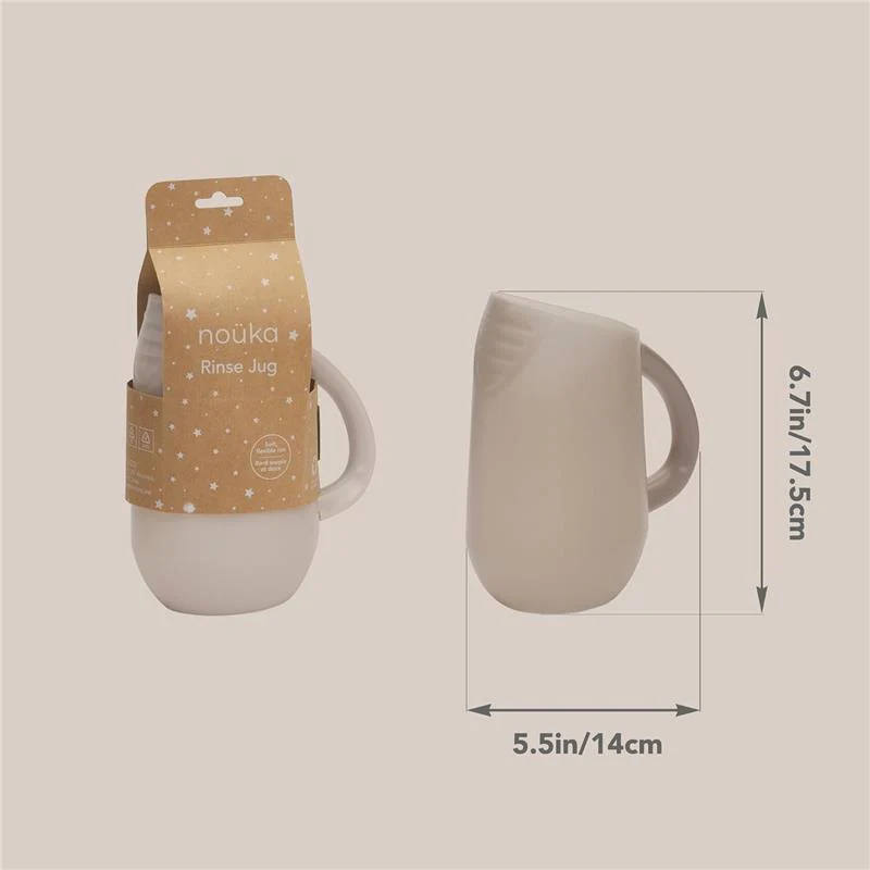 Nouka Bath Rinse Jug, Soft Blush - Image 3