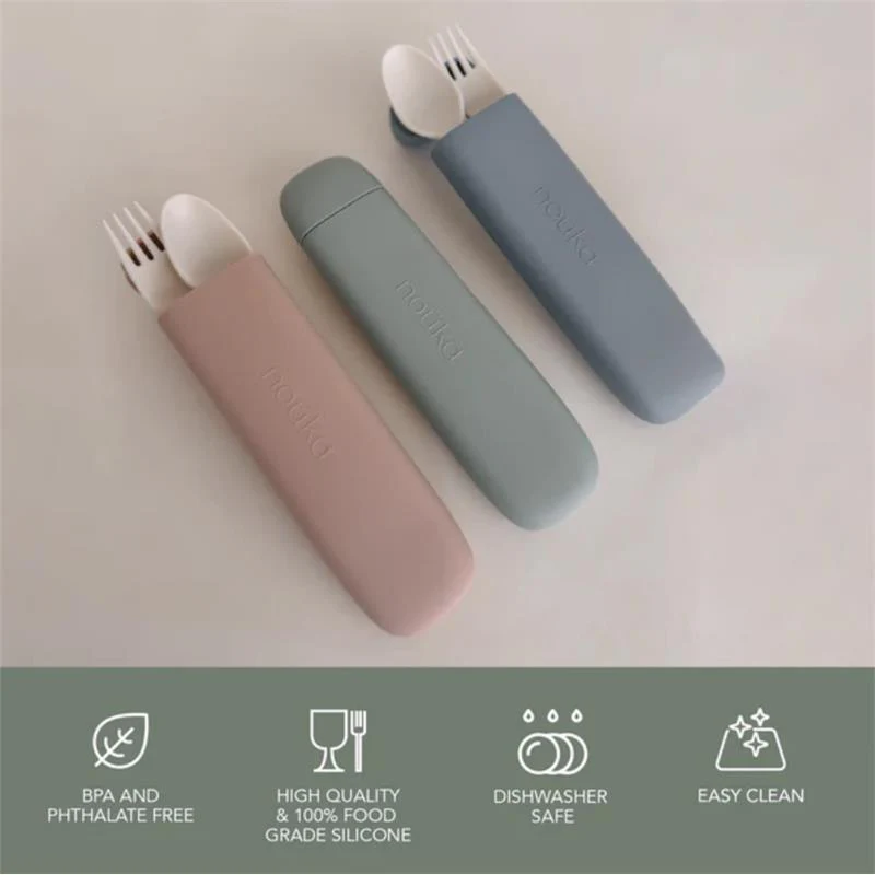 Nouka - Reusable Utensil Set & Carry Case, Leaf - Image 4
