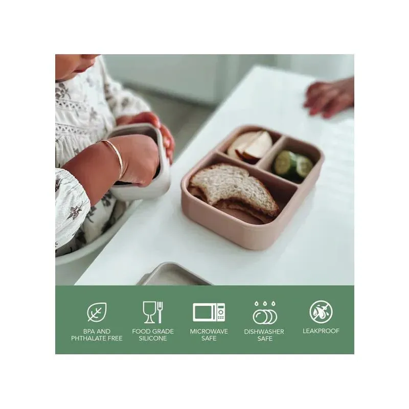 Nouka - Small Silicone Sealed Snack Box, Leaf - Image 2