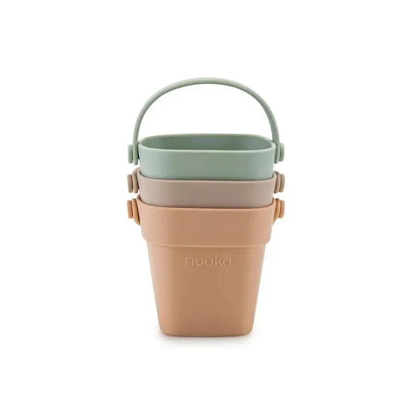 Nouka - Tiny Buckets Bath Toys, Sunset - Image 3