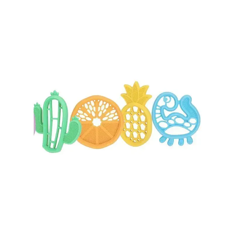 Nuby - 1Pk All Silicone Teethers, Mixed Case