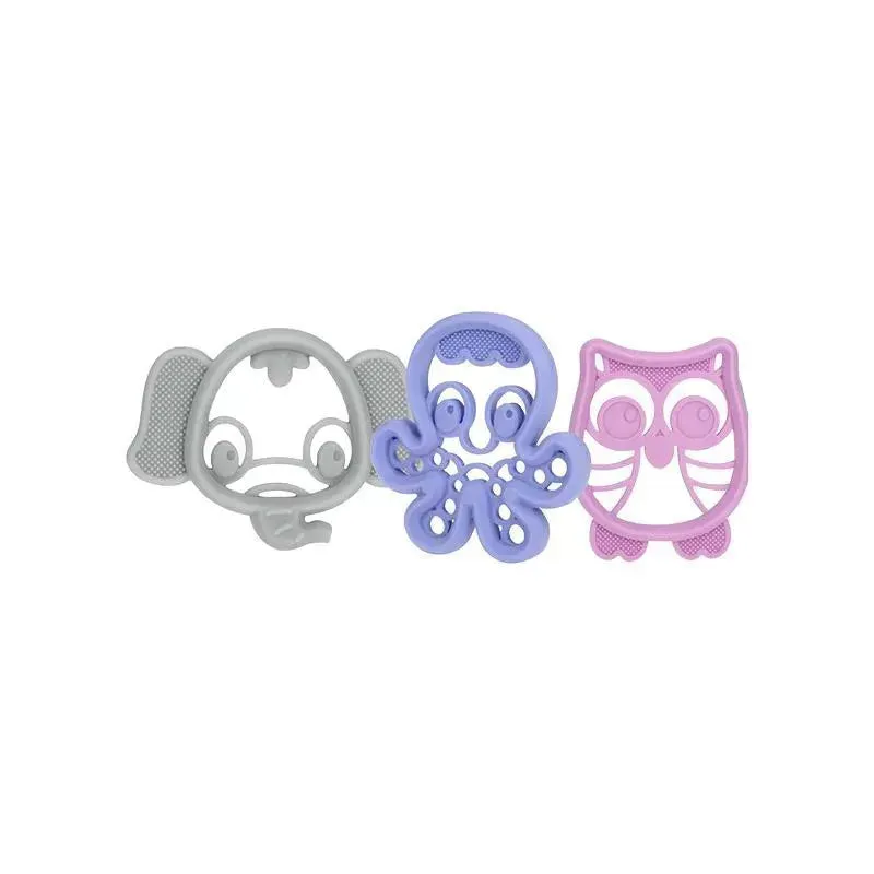 Nuby - 1Pk All Silicone Teethers, Mixed Case - Image 2