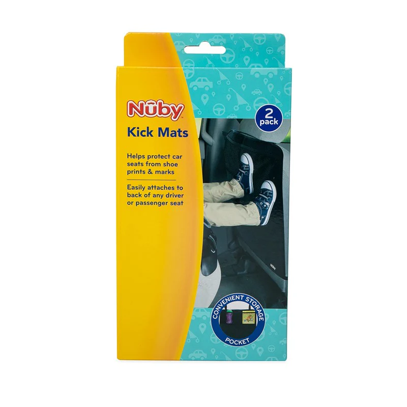 Nuby - 2 Pk Kick Mats, Black - Image 2