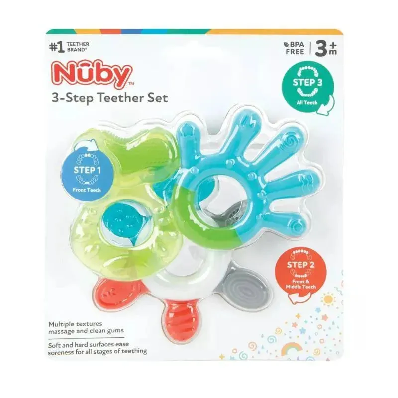 Nuby - 3 Stage Teether Set - Image 2