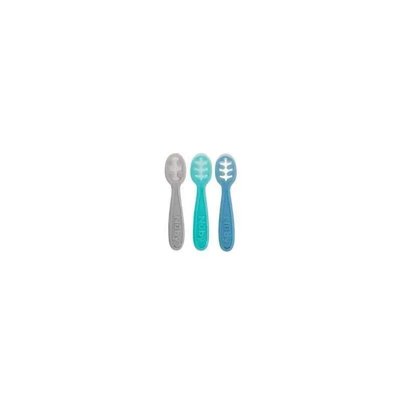 Nuby - 3Pk 3 Stage Silicone Dipping Spoons