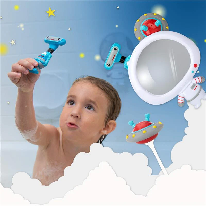 Nuby - 3Pk Astronaut Mirror Baby Bathtub Toy Set - Image 2