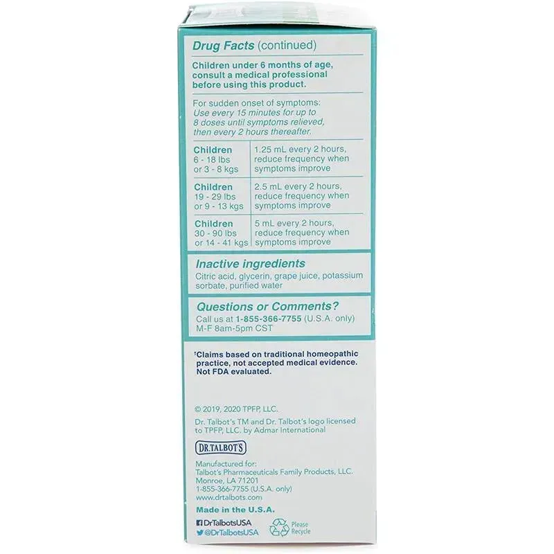 Nuby - 4 Oz Homeopathic Dr Talbots Allergy Relief - Image 6