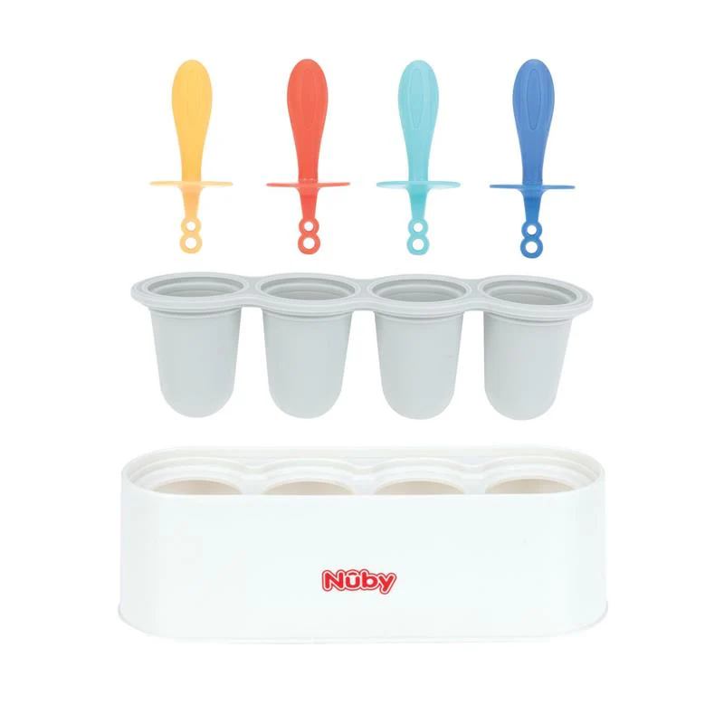 Nuby - 4Pk Stick Pops Silicone Popsicle Molds for Toddlers and Babies - Image 6