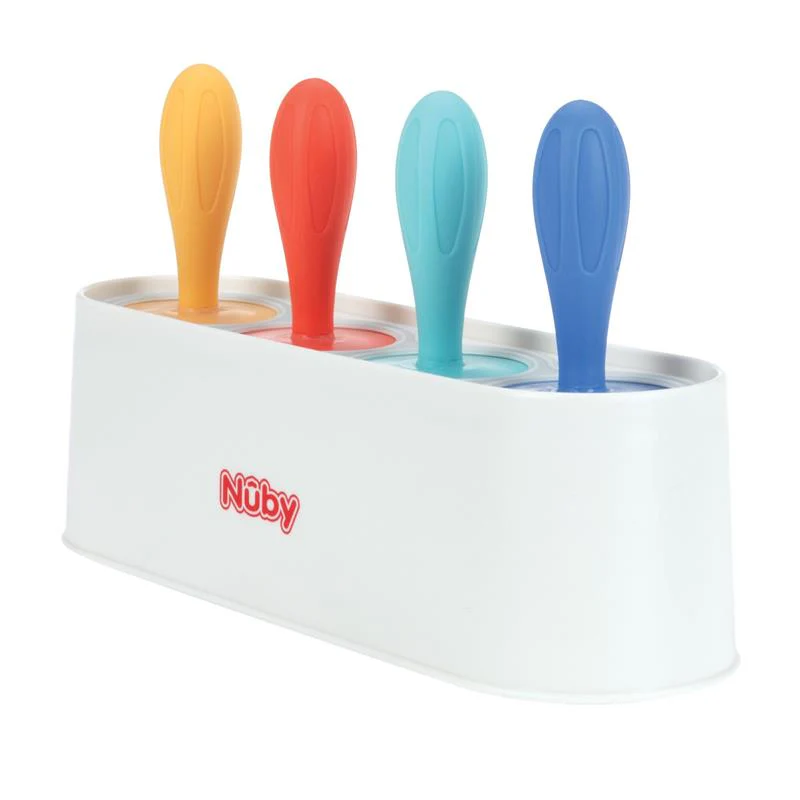 Nuby - 4Pk Stick Pops Silicone Popsicle Molds for Toddlers and Babies - Image 7