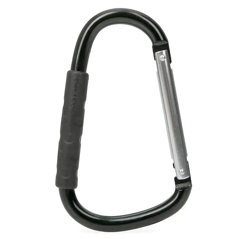 Nuby - Aluminum Stroller Hook With Black Rubber Handle