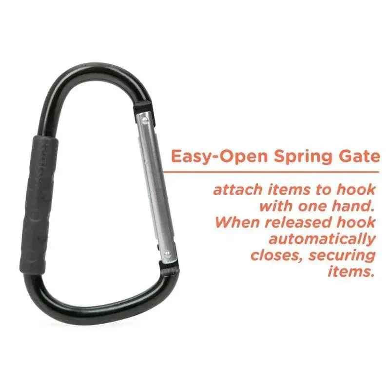 Nuby - Aluminum Stroller Hook With Black Rubber Handle - Image 3