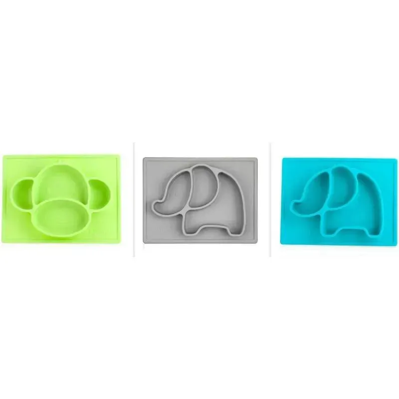 Nuby Baby Plates With Suction, Assorted - Image 2