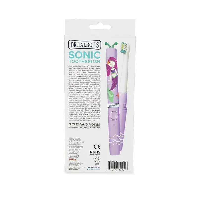 Nuby - Dr. Talbots Mermaid Sonic Electric Toddler Toothbrush - Image 2