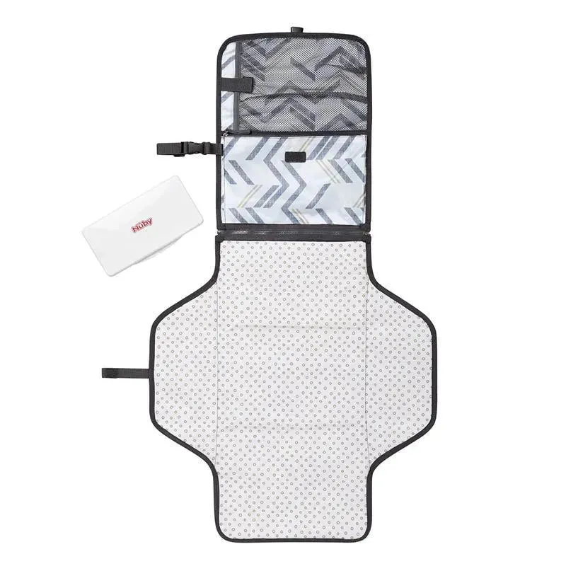 Nuby - Dr. Talbot's Portable Changing Pad Chevron with Case - Image 2