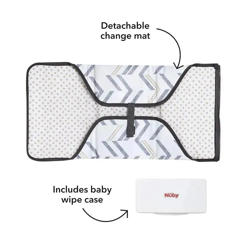 Nuby - Dr. Talbot's Portable Changing Pad Chevron with Case - Image 5