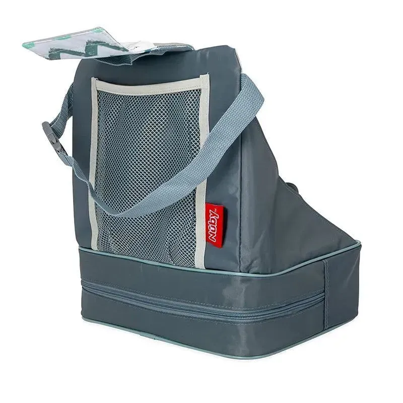 Nuby - Fabric Collapsible Booster Seat With Straps, Chevron - Image 5