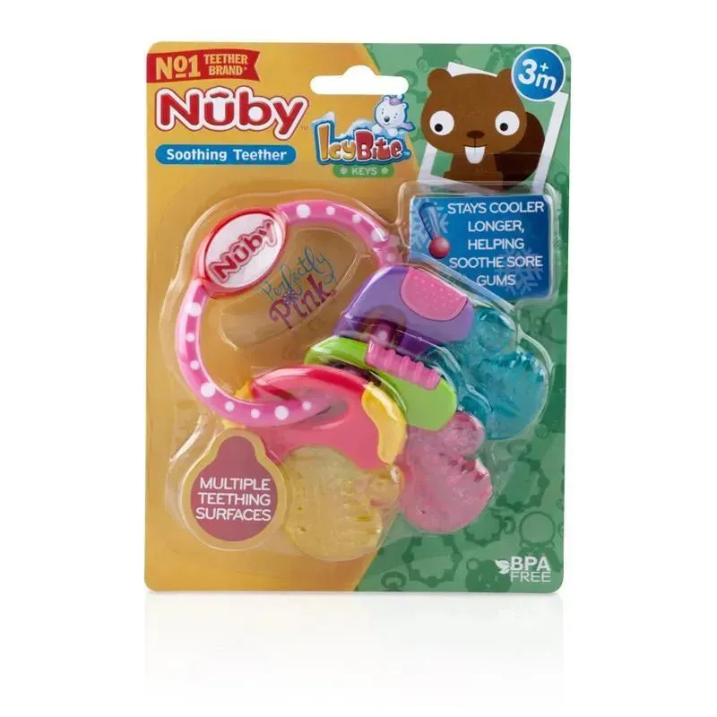 Nuby - Ice Gel Teether Keys Pink - Image 3