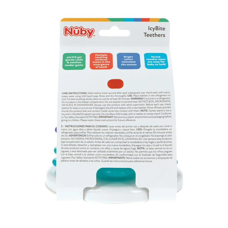 Nuby - IcyBite Teethers for Teething Relief, Ocean Rings - Image 6