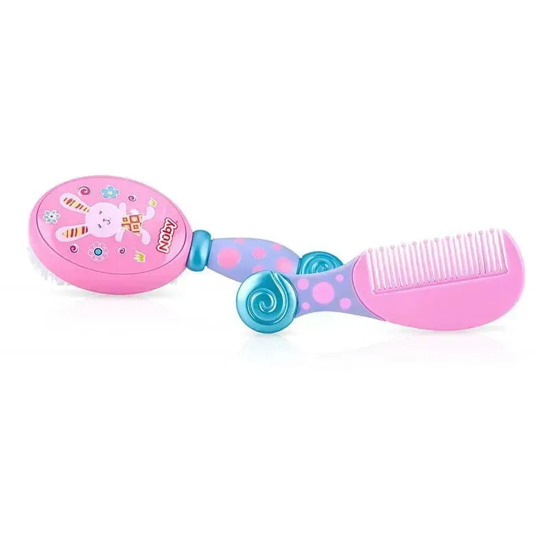 Nuby Luv 'N Care Comb & Brush Set, Colors May Vary - Image 2